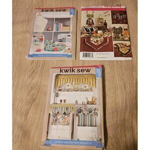 Lot Of 3 Kwik Sew Simplicity Patterns K4290 K4274 1483 OS SEWING ACCESSORIES